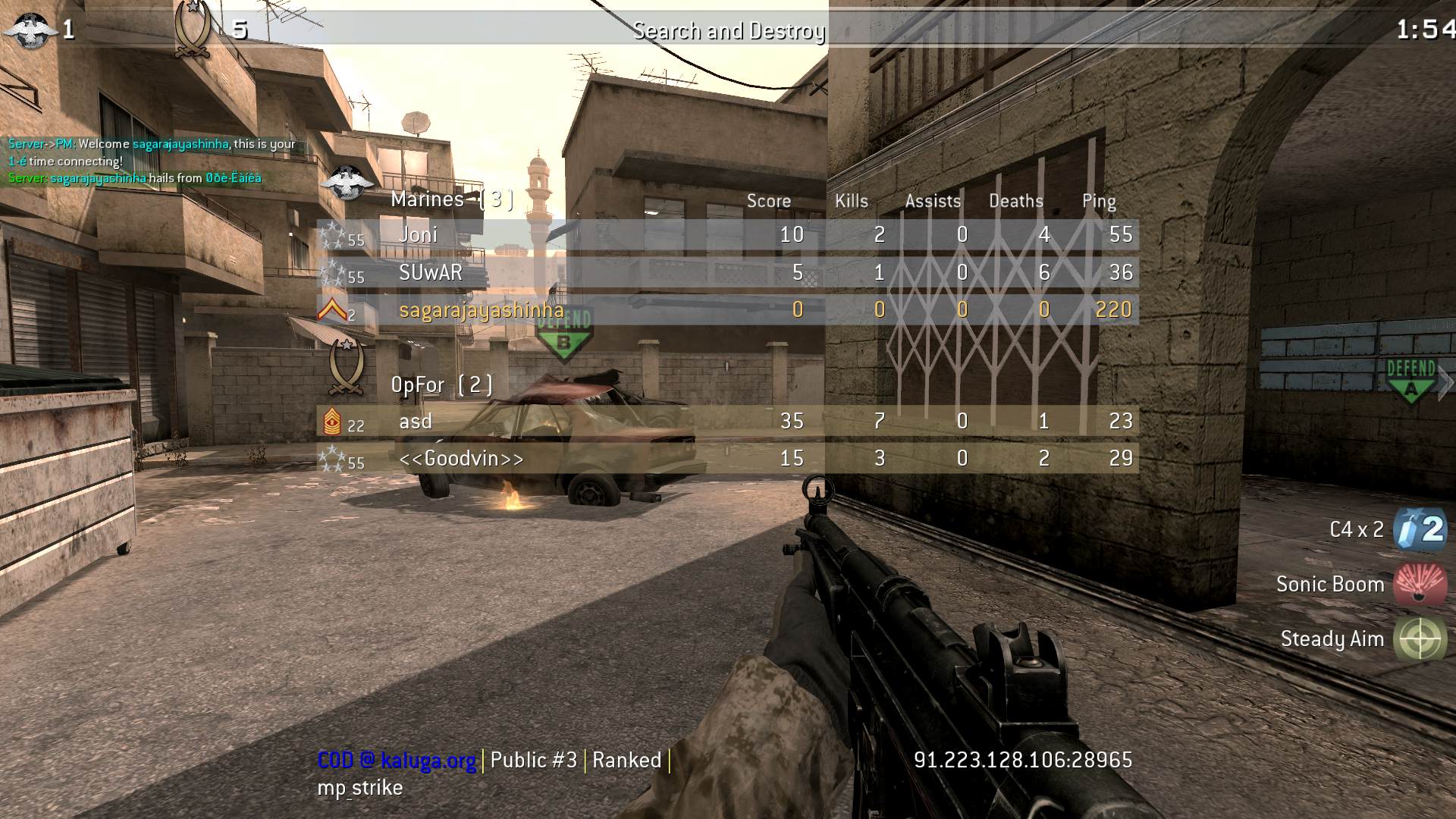sagarajayashinha, mp_strike, COD @ kaluga.org | Public #3 | Ranked |