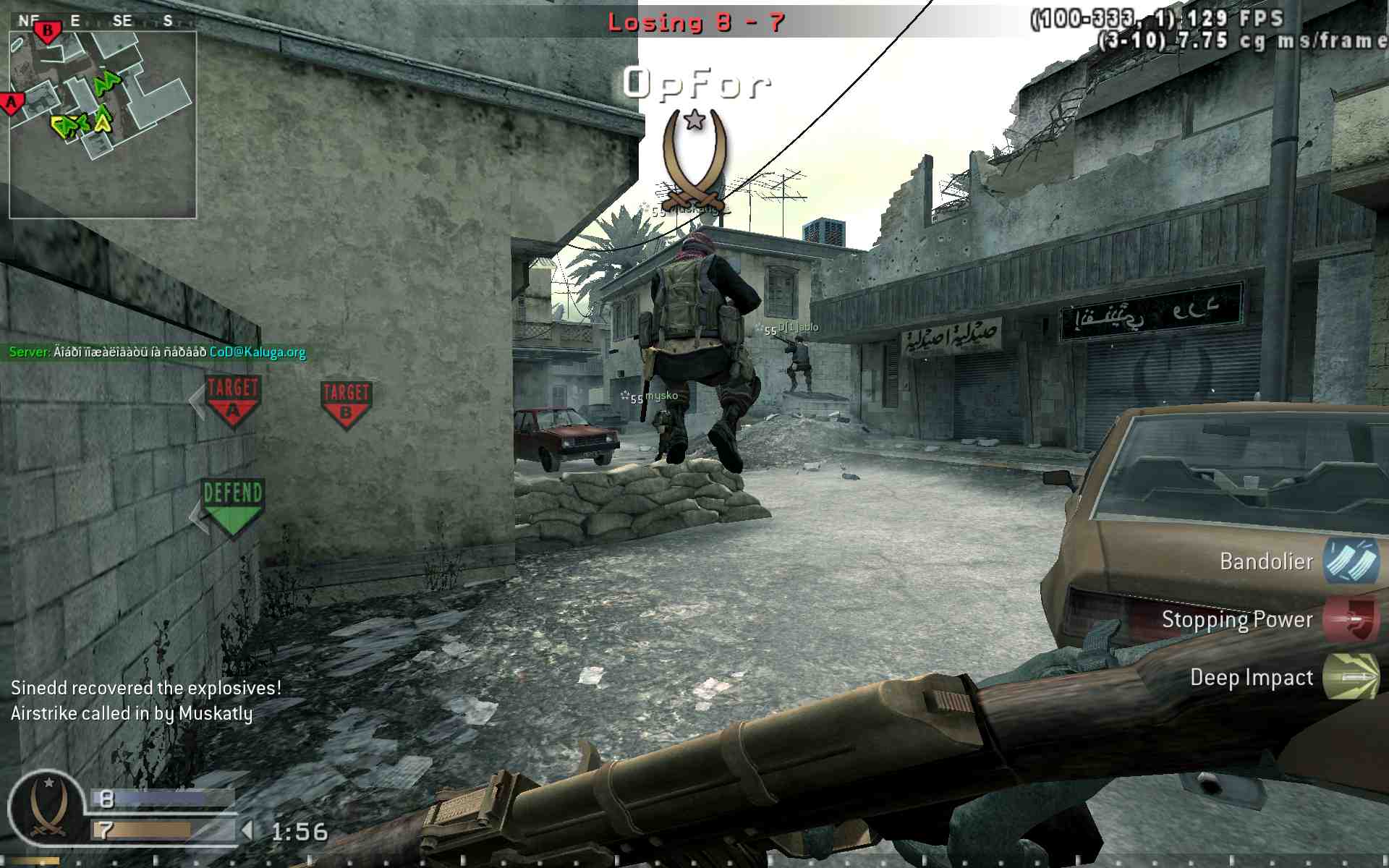 ProPlayer1, mp_crash, COD @ kaluga.org | Public #3 | Ranked |