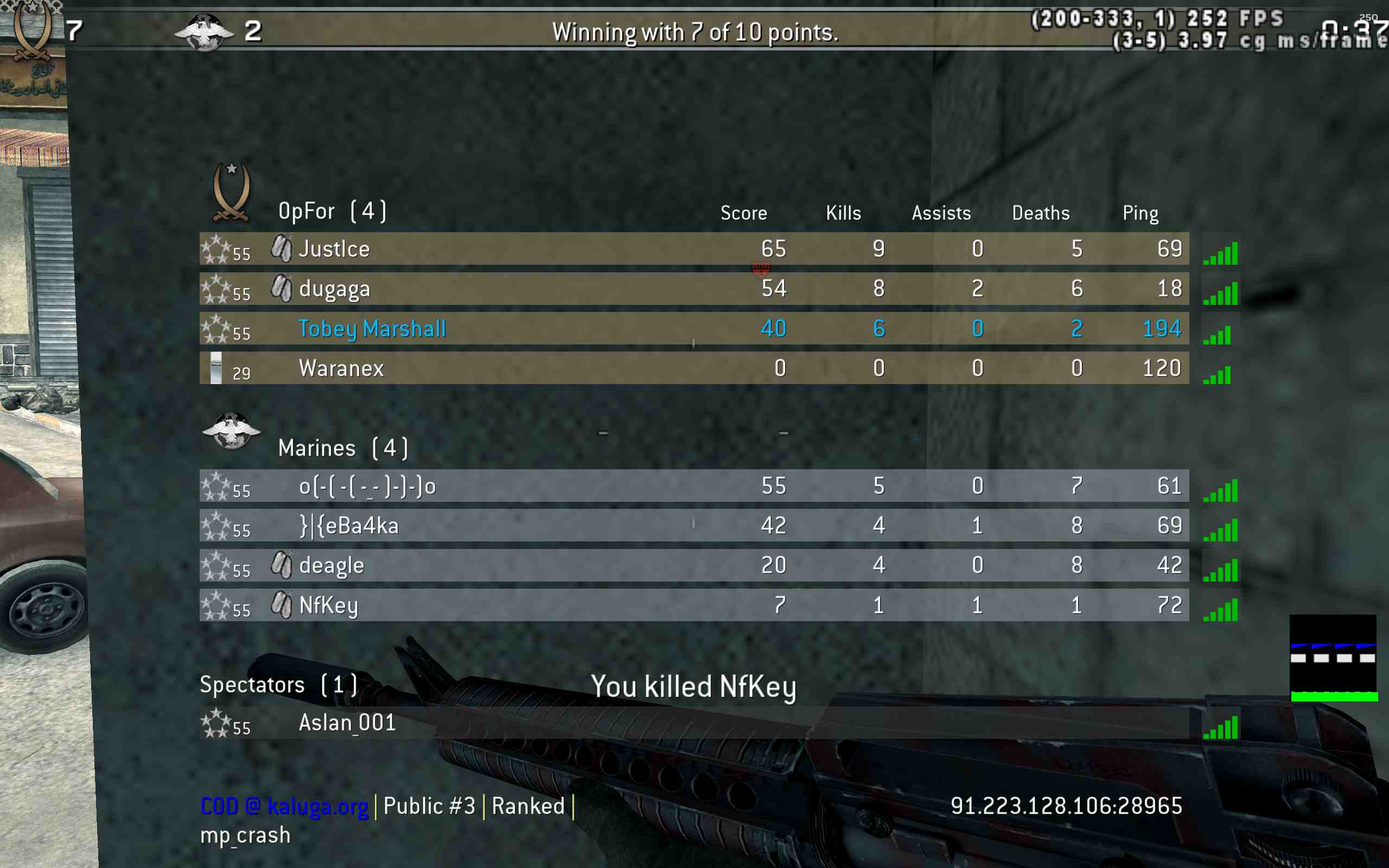 Tobey Marshall, mp_crash, COD @ kaluga.org | Public #3 | Ranked |