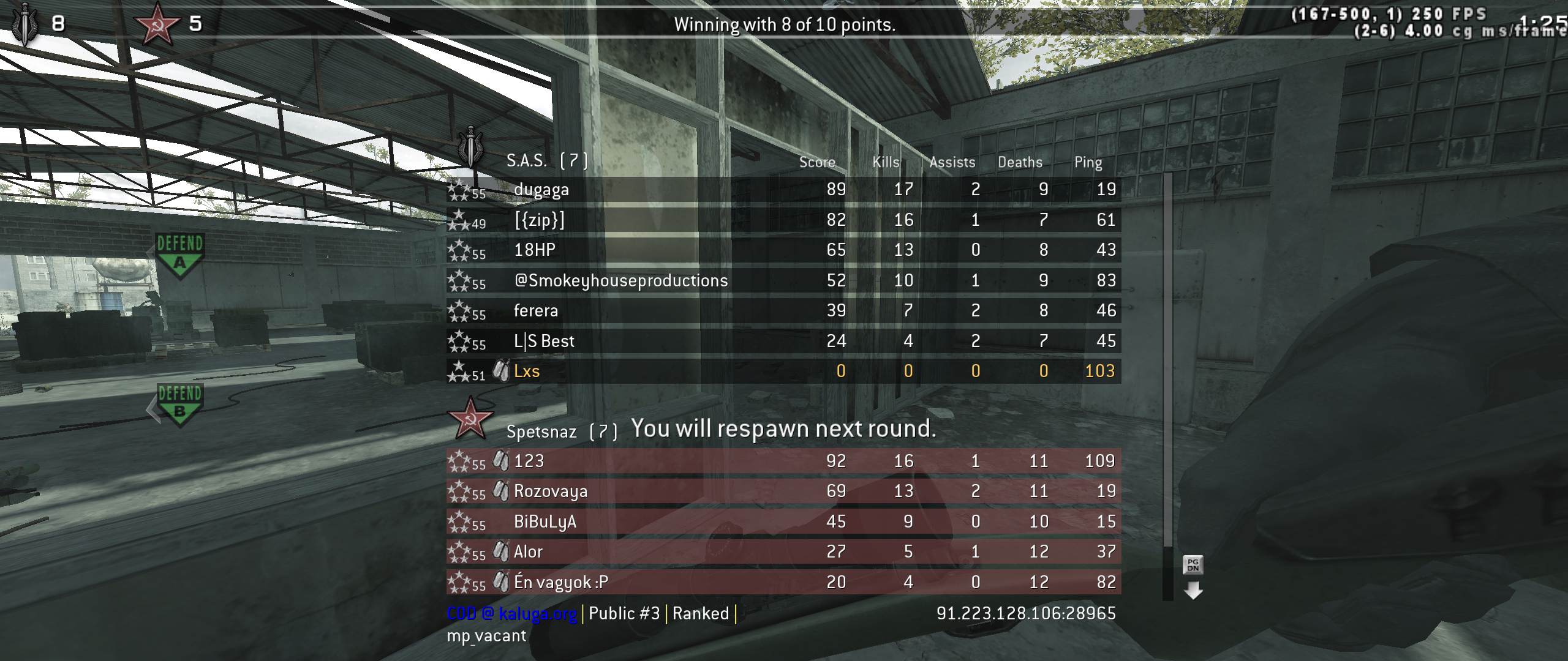 Lxs, mp_vacant, COD @ kaluga.org | Public #3 | Ranked |