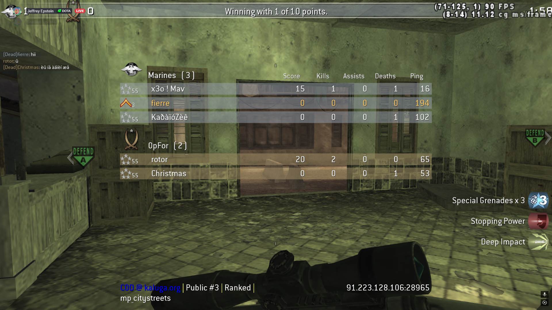 fierre, mp_citystreets, COD @ kaluga.org | Public #3 | Ranked |