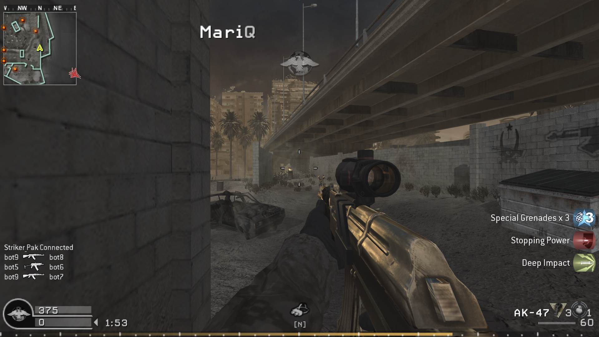 Striker_Pak, mp_bog, COD @ kaluga.org | Public #1 | Ranked |