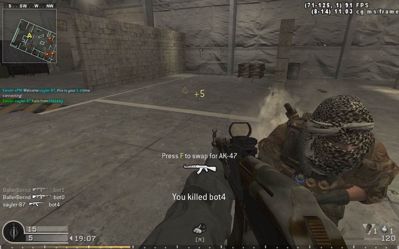 sayler-87, mp_killhouse, COD @ kaluga.org | KILLHOUSE