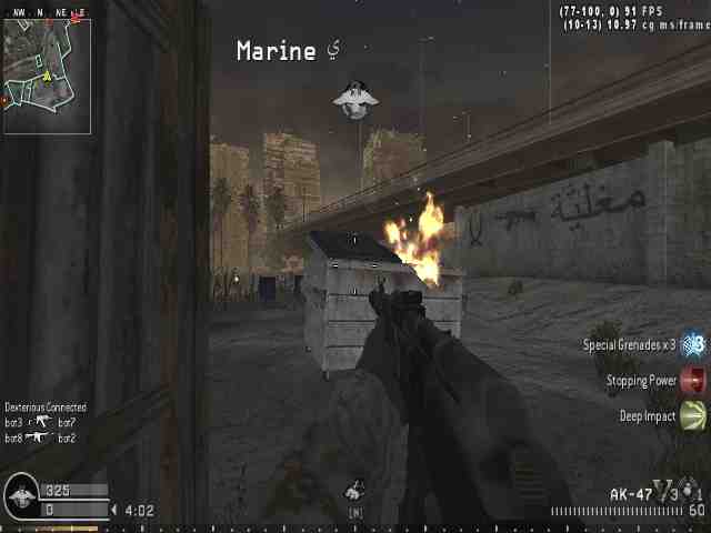 Dexterious, mp_bog, COD @ kaluga.org | Public #1 | Ranked |