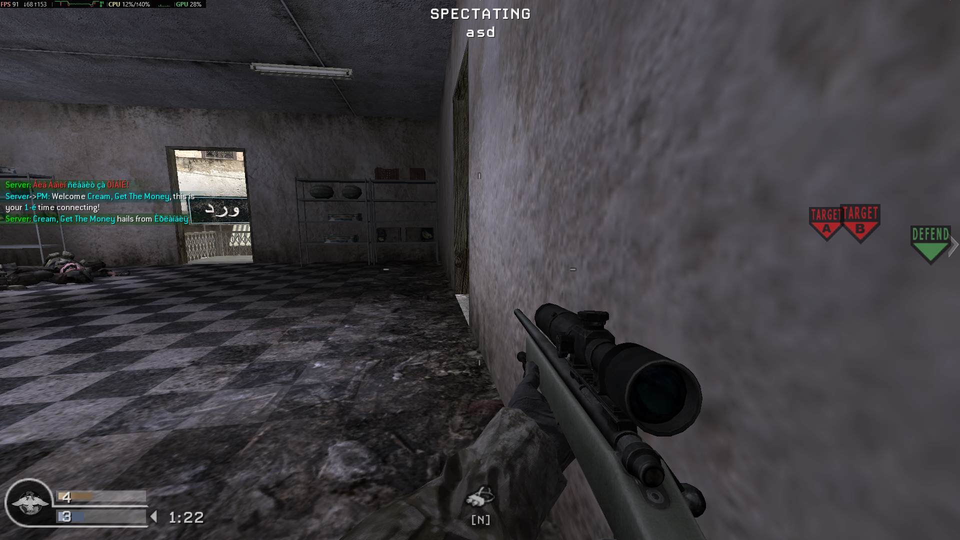 Cream Get The Money, mp_crossfire, COD @ kaluga.org | Public #3 | Ranked |