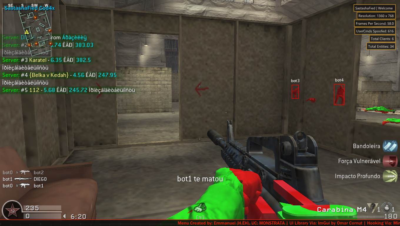 DIEGO, mp_killhouse, COD @ kaluga.org | KILLHOUSE