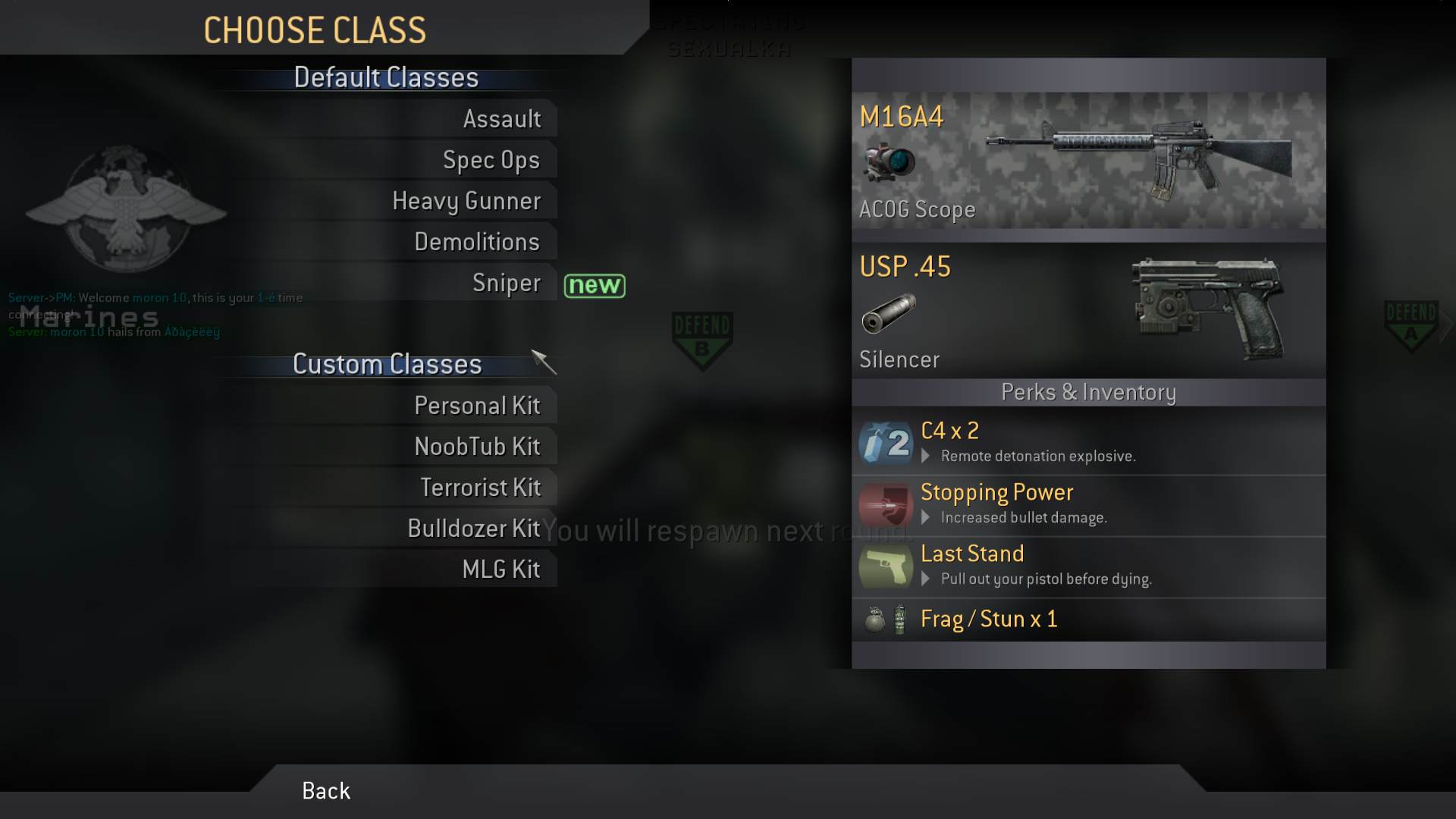 moron 10, mp_crash, COD @ kaluga.org | Public #3 | Ranked |