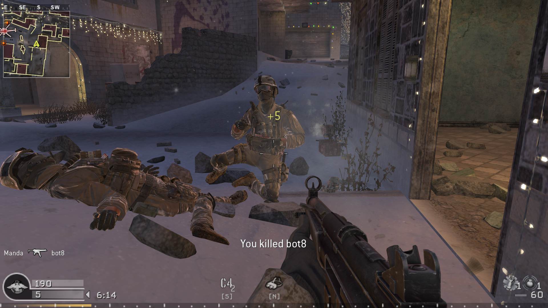 Manda, mp_crash_snow, COD @ kaluga.org | Public #1 | Ranked |