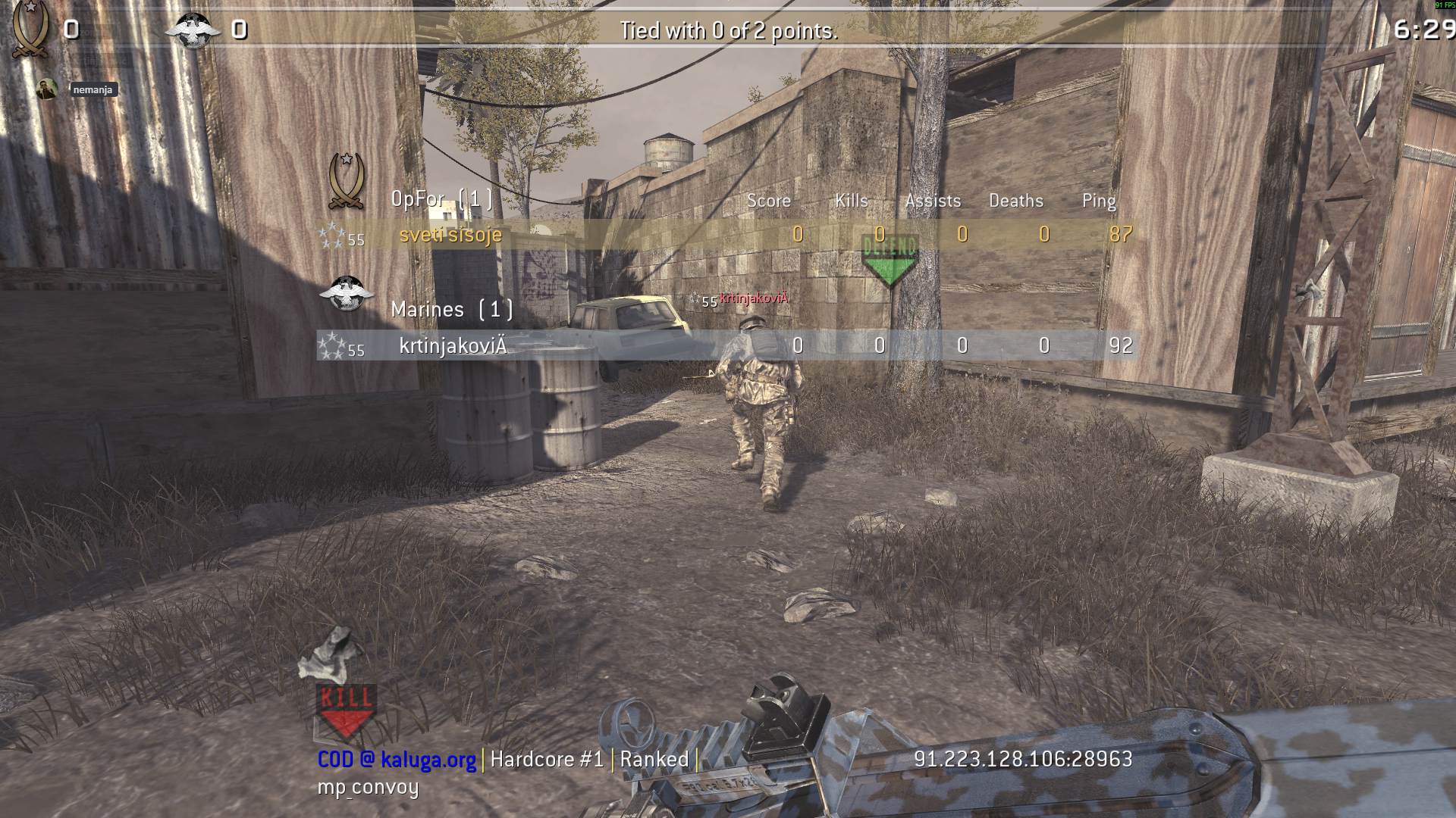 sveti sisoje, mp_convoy, COD @ kaluga.org | Hardcore #1 | Ranked |