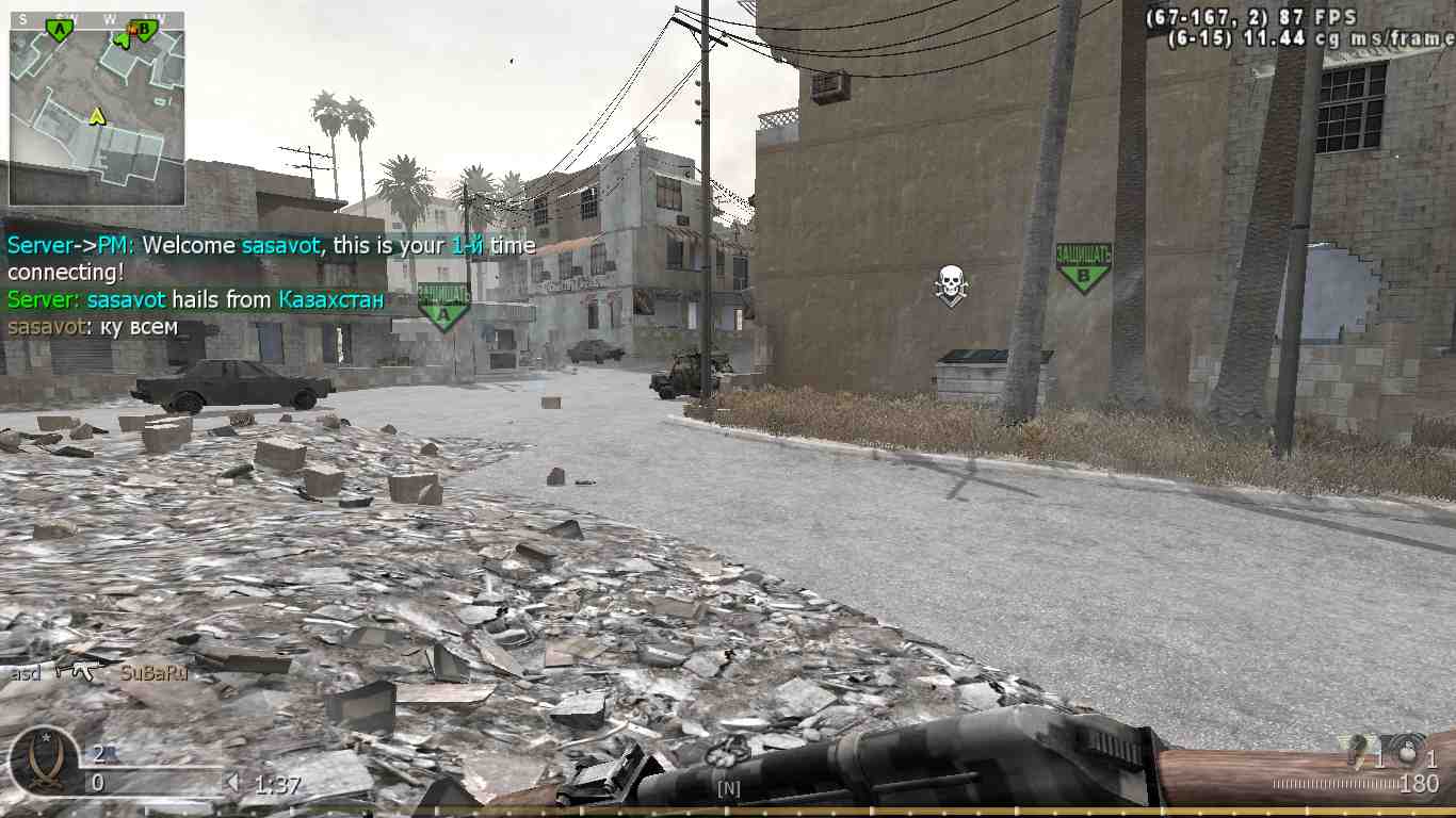sasavot, mp_crossfire, COD @ kaluga.org | Public #3 | Ranked |