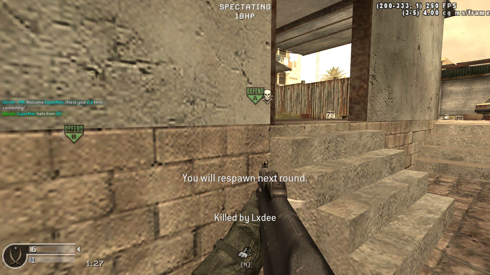 SuperMan, mp_backlot, COD @ kaluga.org | Public #3 | Ranked |