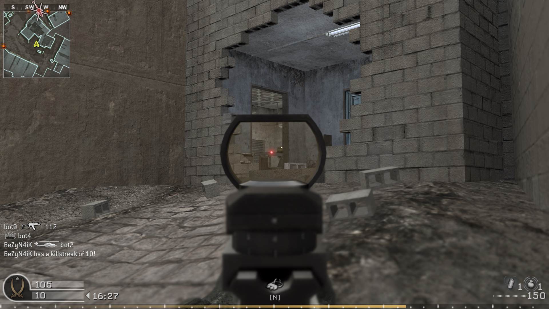 Wek8, mp_crossfire, COD @ kaluga.org | Public #1 | Ranked |