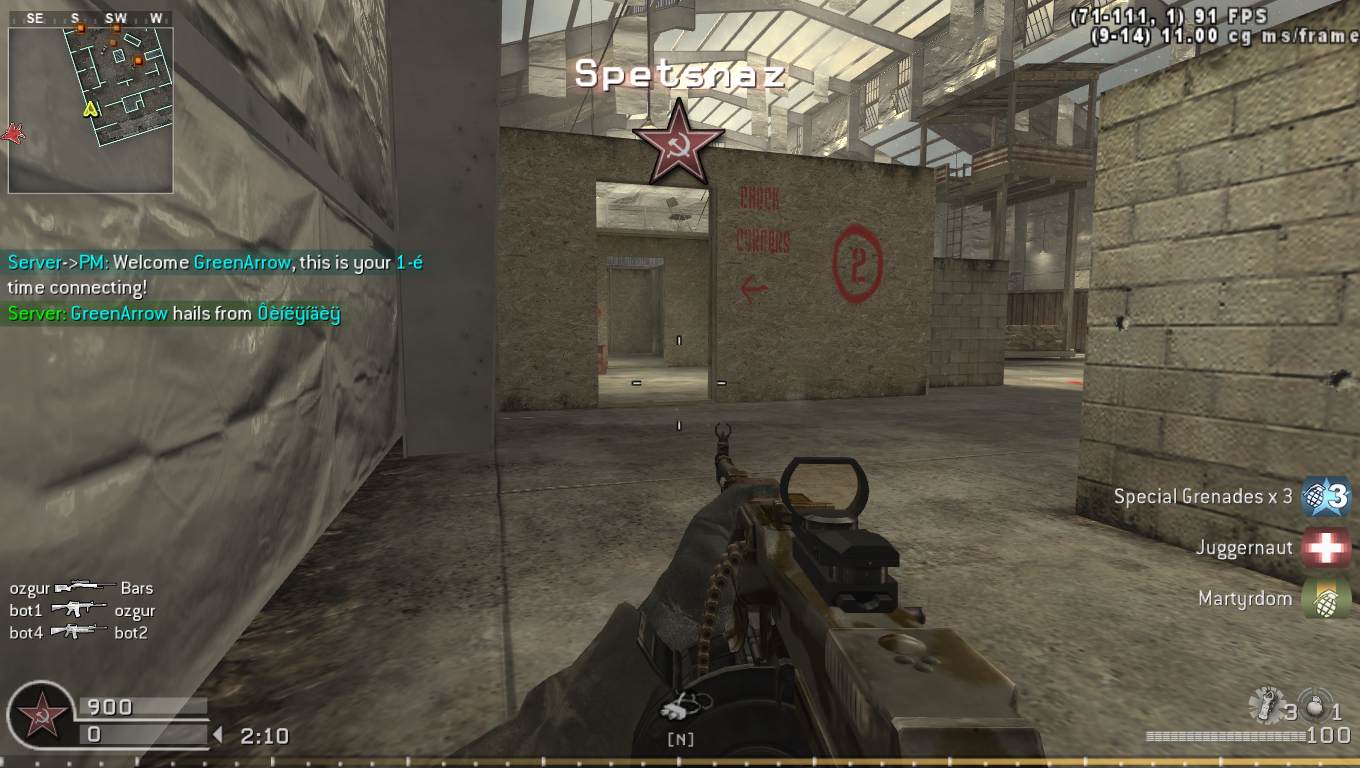 GreenArrow, mp_killhouse, COD @ kaluga.org | KILLHOUSE