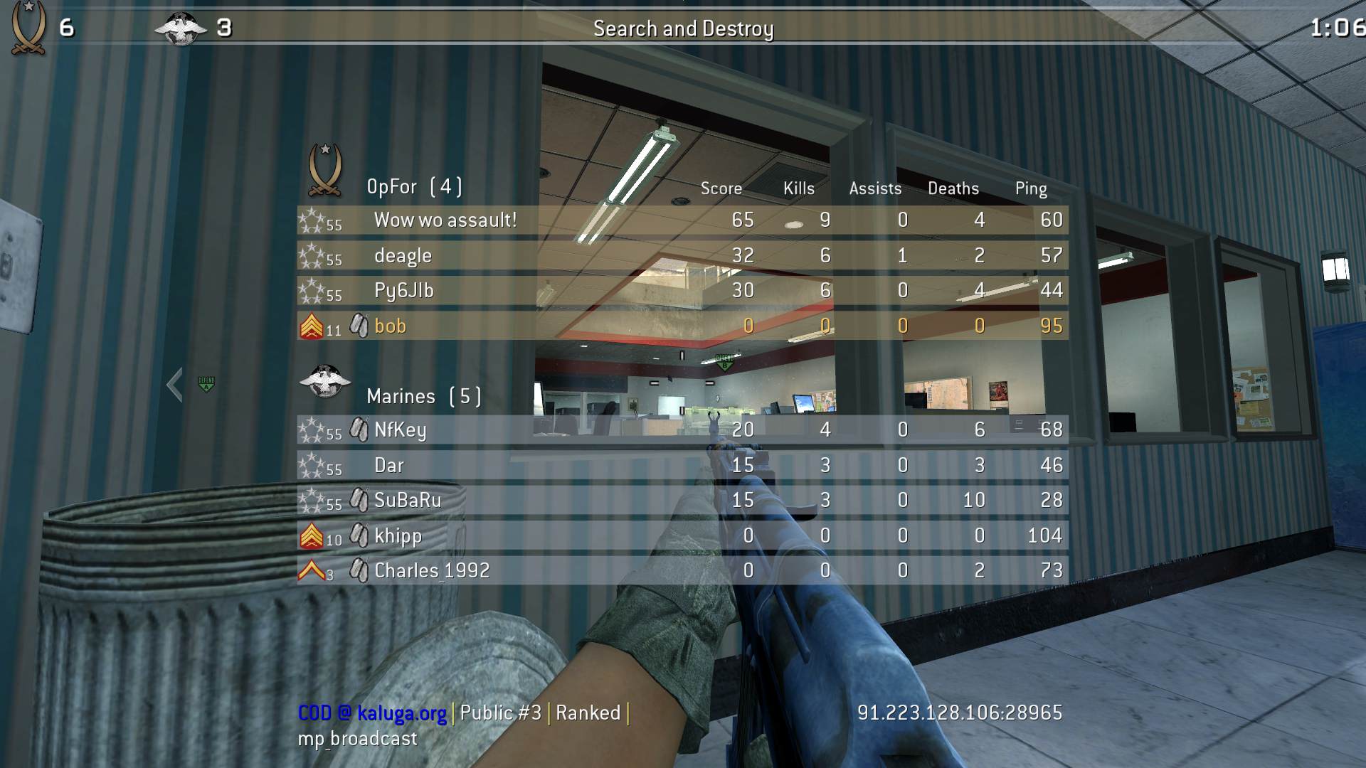 bob, mp_broadcast, COD @ kaluga.org | Public #3 | Ranked |