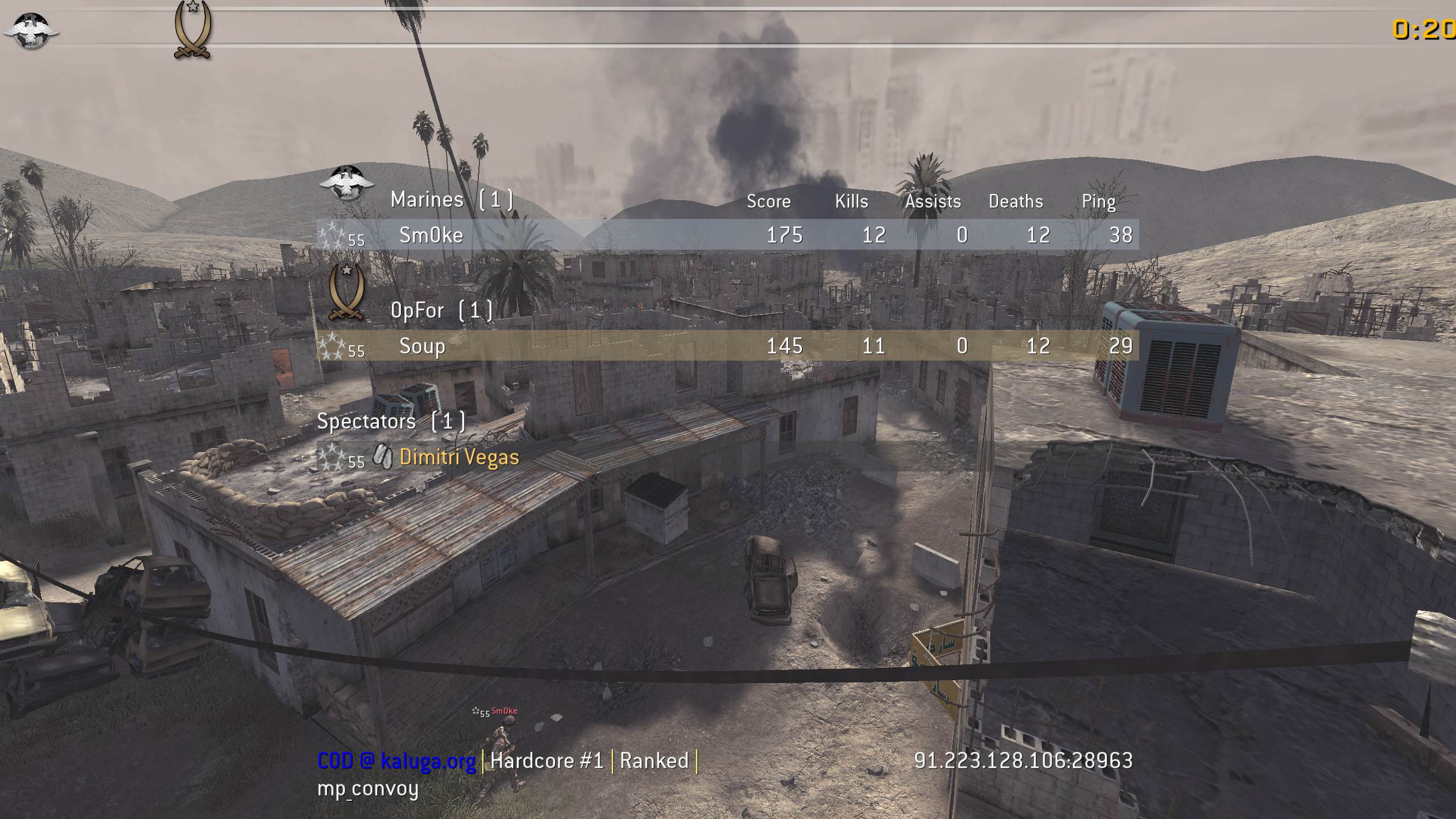 Dimitri Vegas, mp_convoy, COD @ kaluga.org | Hardcore #1 | Ranked |