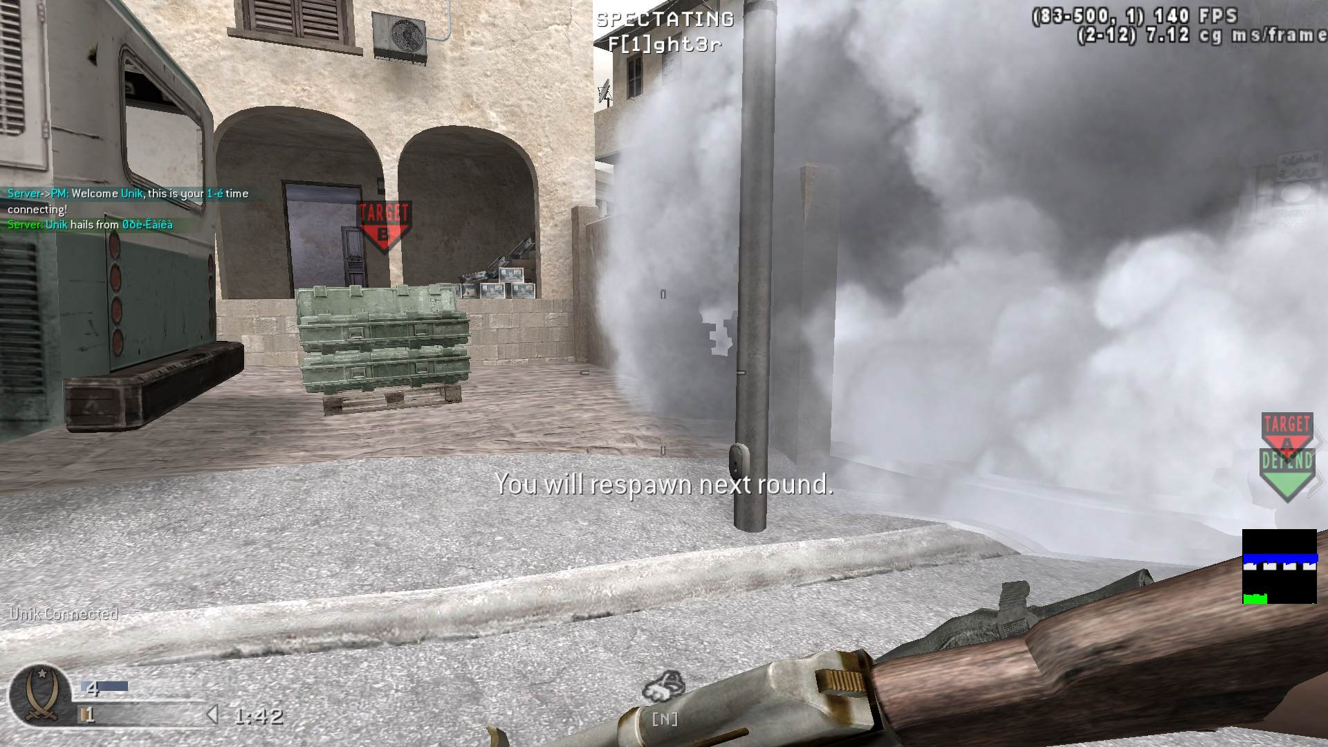 Unik, mp_crossfire, COD @ kaluga.org | Public #3 | Ranked |