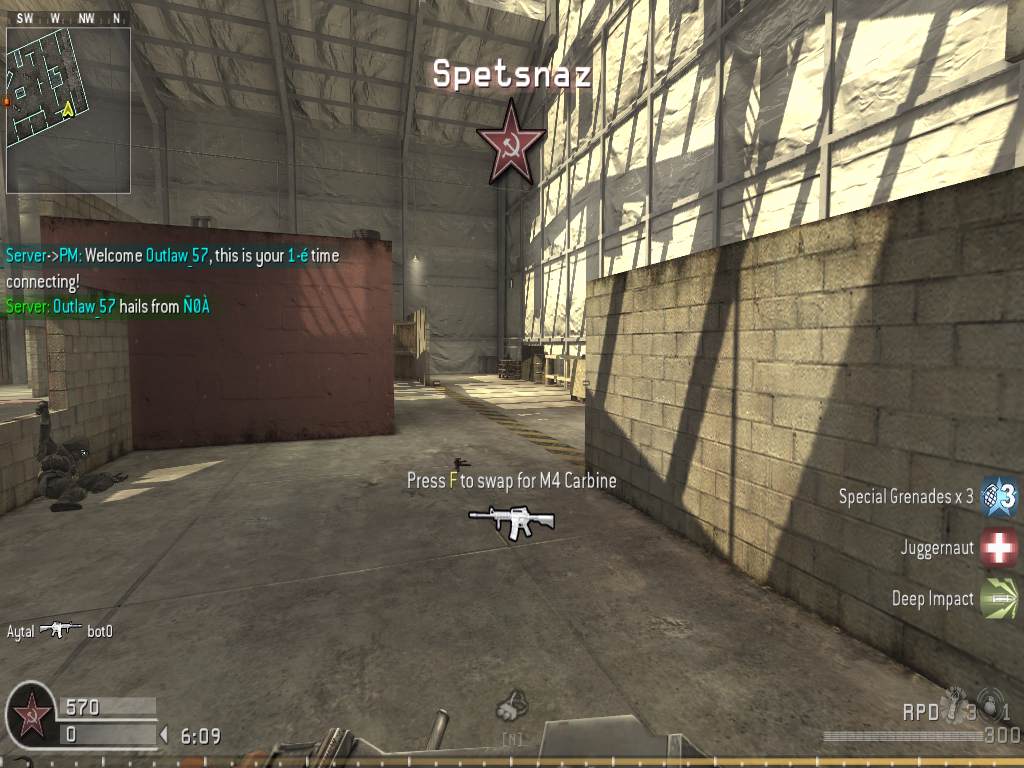 Outlaw_57, mp_killhouse, COD @ kaluga.org | KILLHOUSE