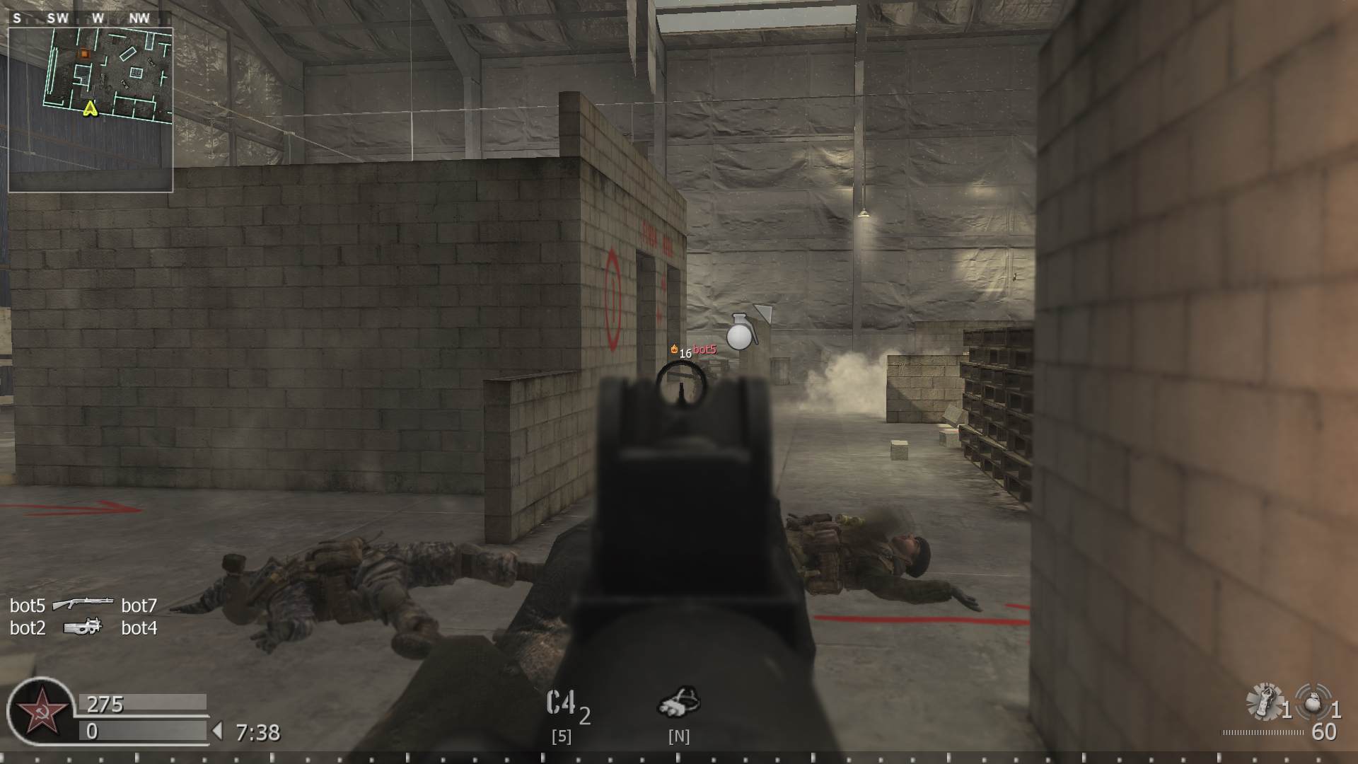 Wolker, mp_killhouse, COD @ kaluga.org | Public #1 | Ranked |