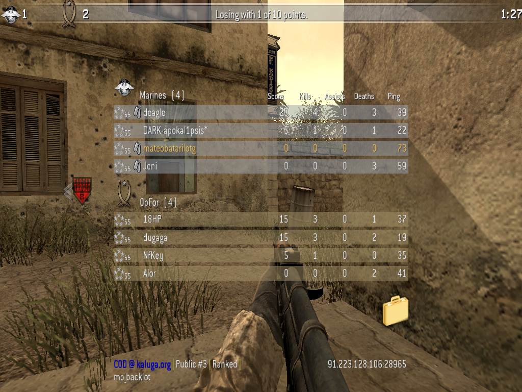 mateobatarilotg, mp_backlot, COD @ kaluga.org | Public #3 | Ranked |