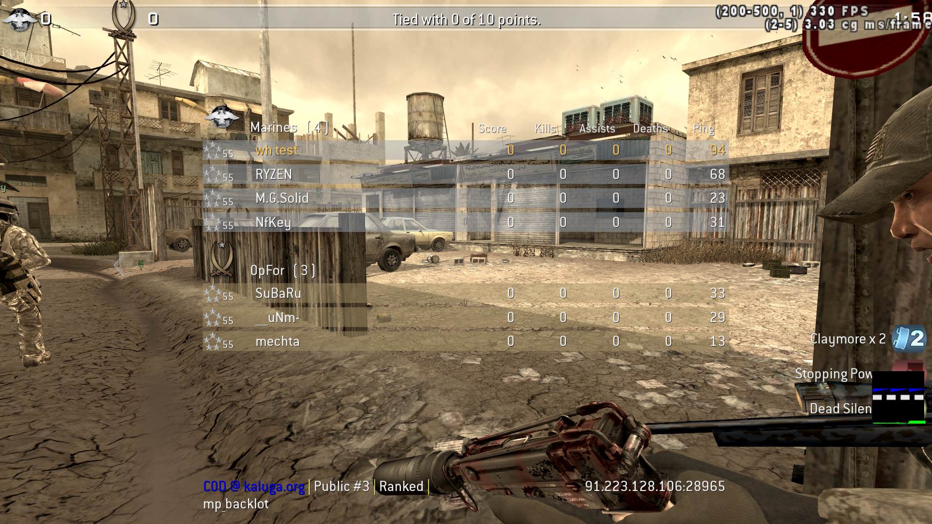 wh test, mp_backlot, COD @ kaluga.org | Public #3 | Ranked |