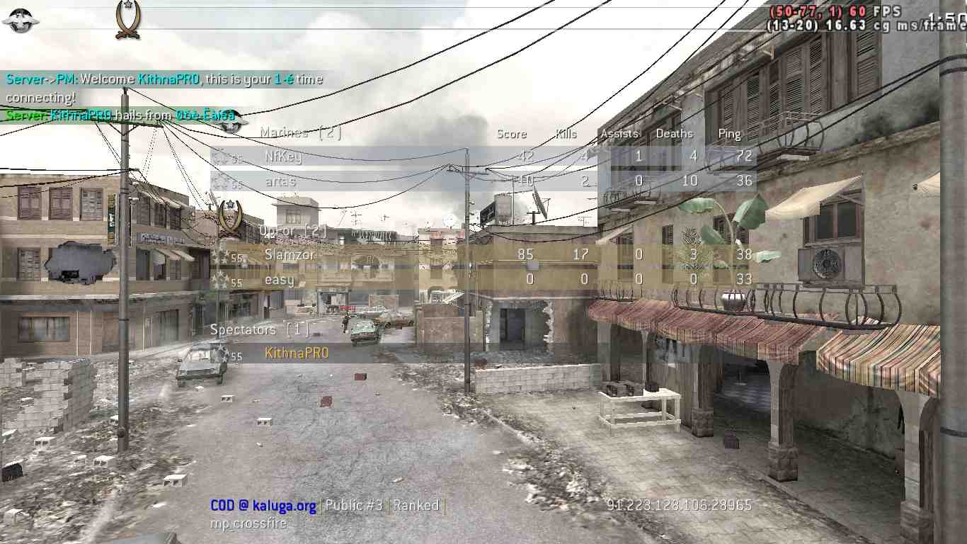 KithnaPRO, mp_crossfire, COD @ kaluga.org | Public #3 | Ranked |