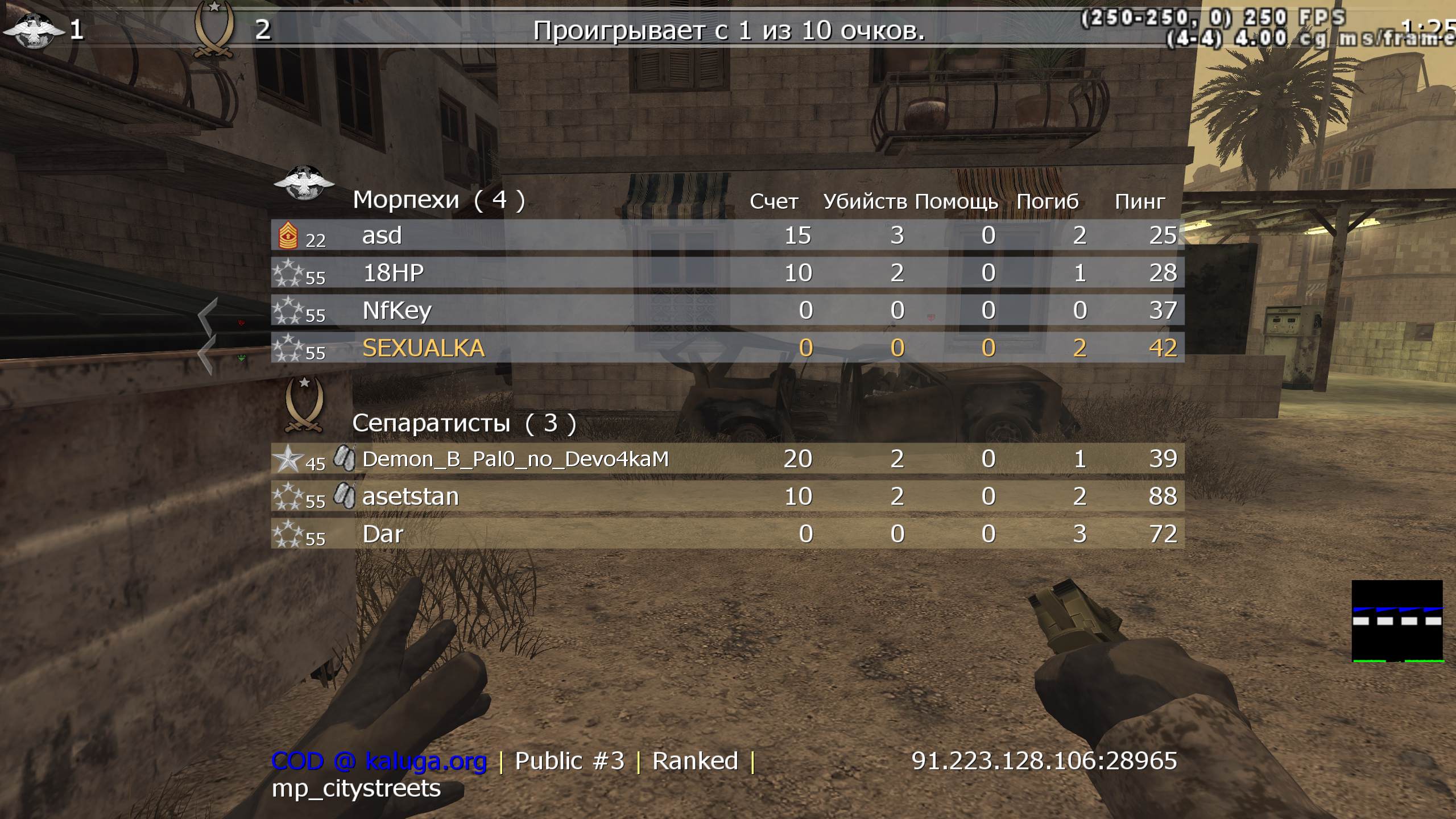 SEXUALKA, mp_citystreets, COD @ kaluga.org | Public #3 | Ranked |