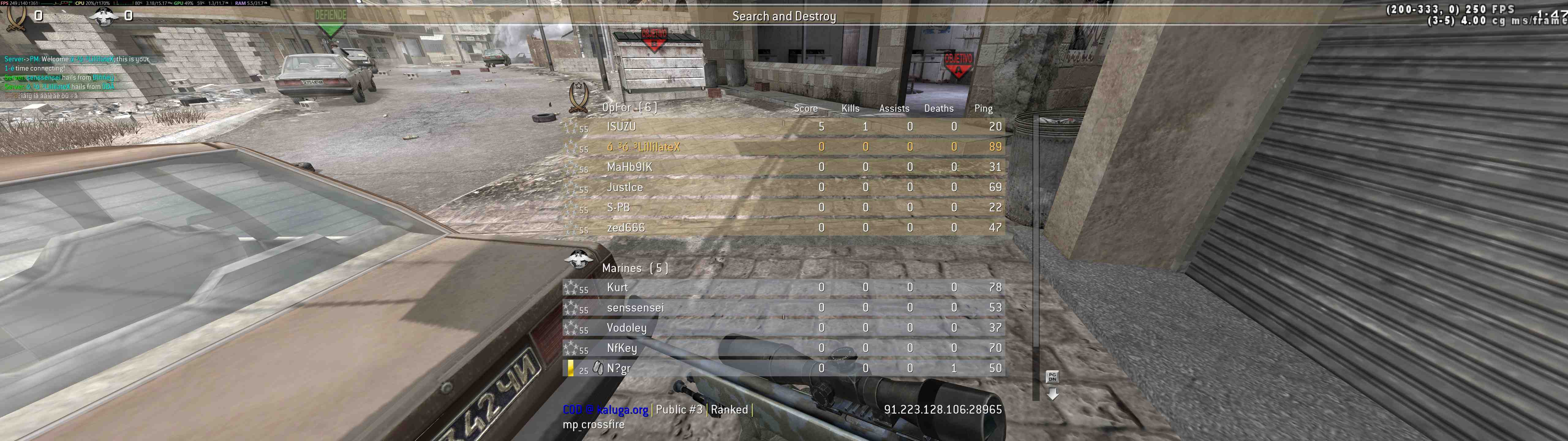 󠁳󠁳LillilateX, mp_crossfire, COD @ kaluga.org | Public #3 | Ranked |