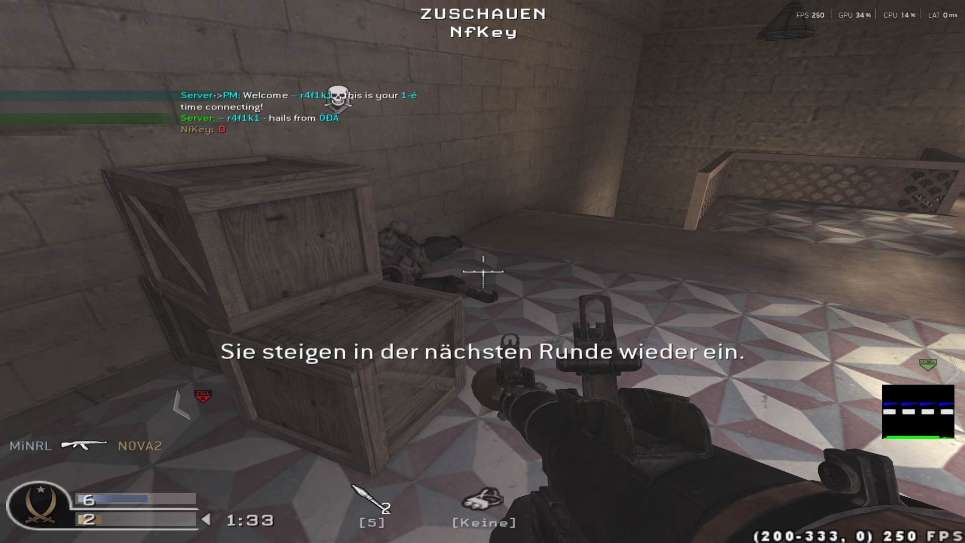 ~ r4f1k1 -, mp_showdown, COD @ kaluga.org | Public #3 | Ranked |