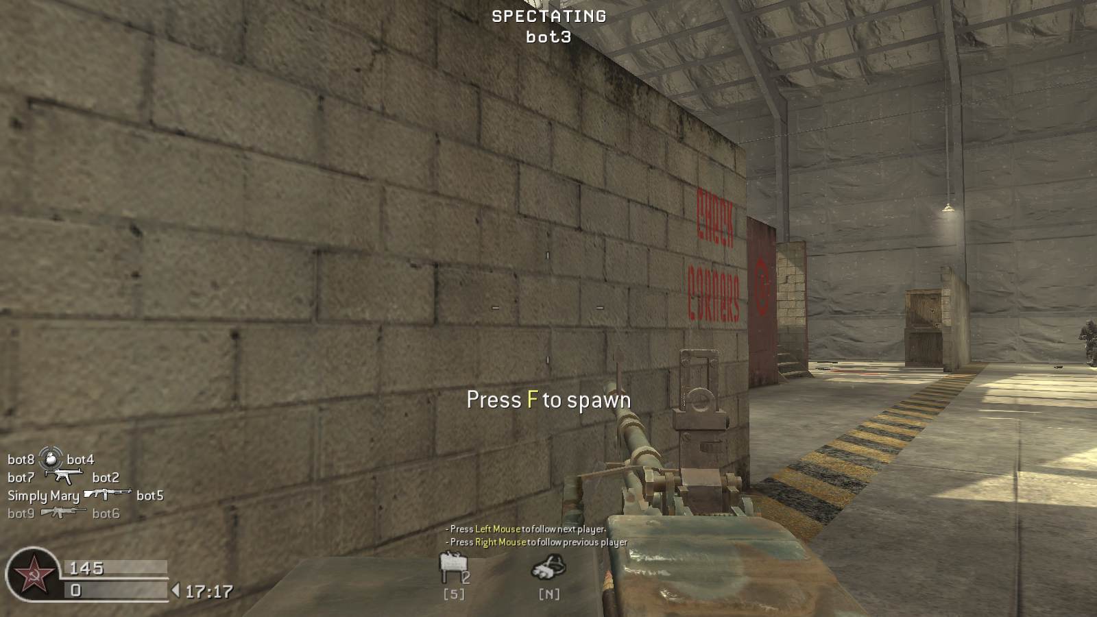 tarek, mp_killhouse, COD @ kaluga.org | Public #1 | Ranked |