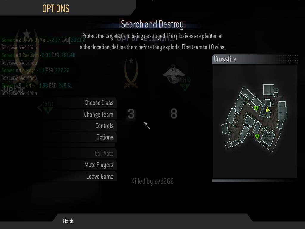 markreds935, mp_crossfire, COD @ kaluga.org | Public #3 | Ranked |