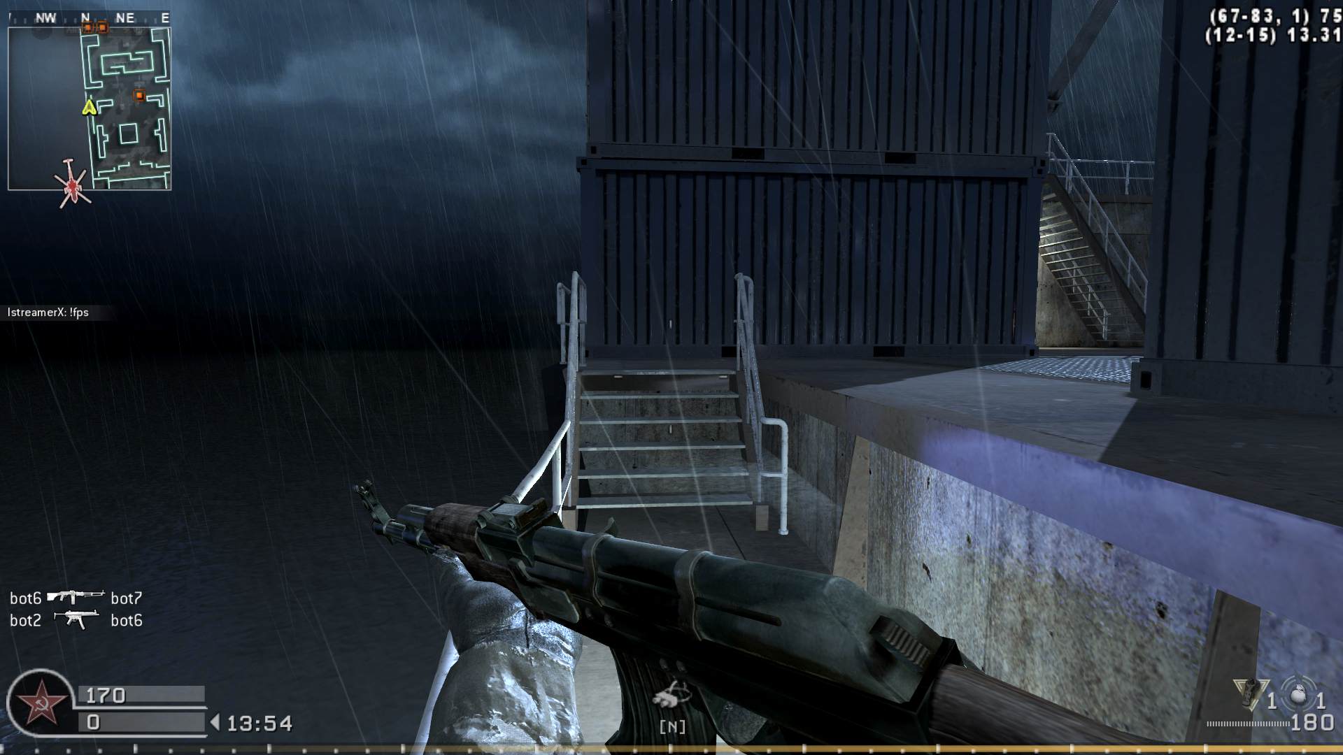 IstreamerX, mp_cargoship, COD @ kaluga.org | Public #1 | Ranked |
