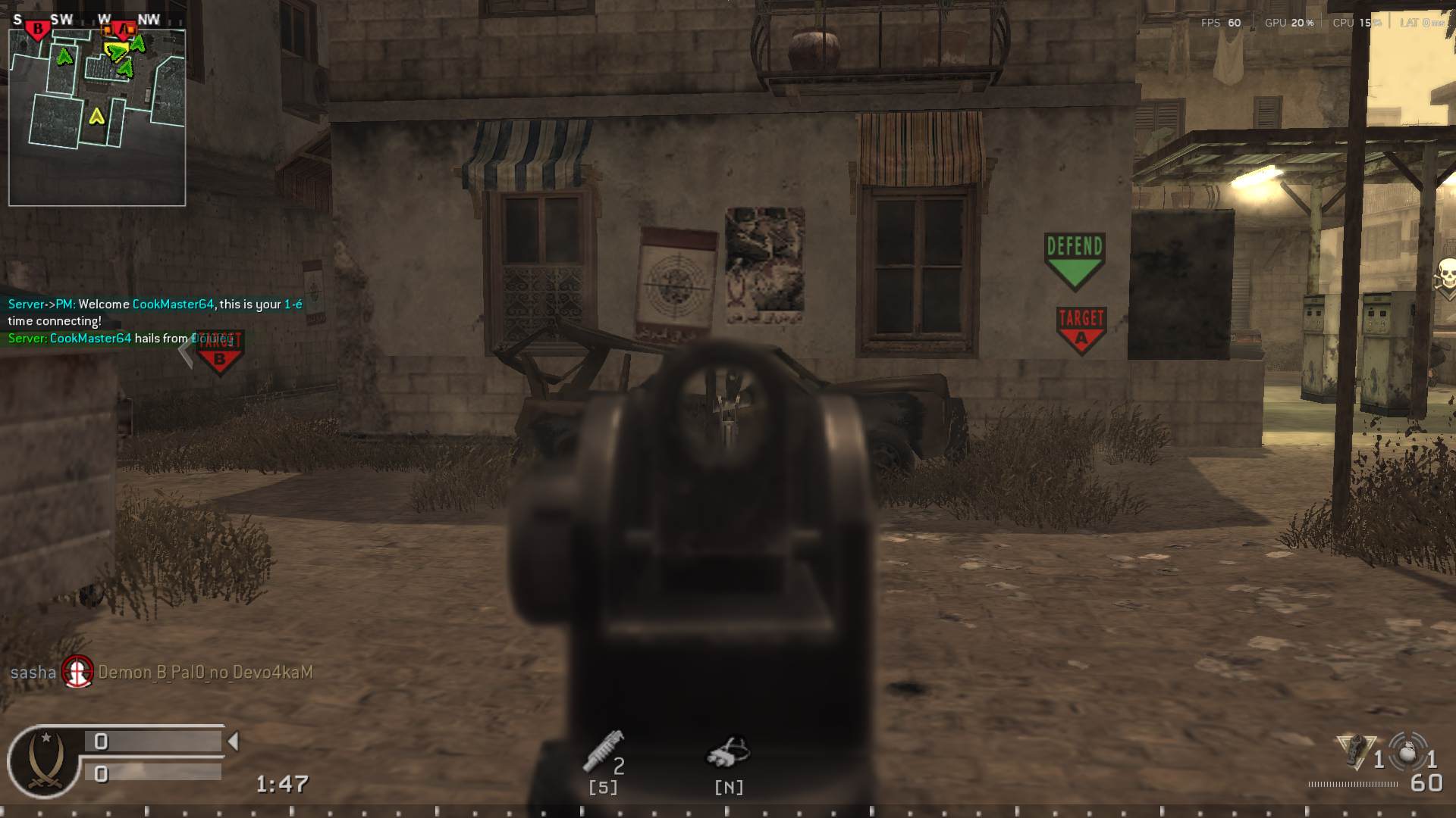 CookMaster64, mp_citystreets, COD @ kaluga.org | Public #3 | Ranked |