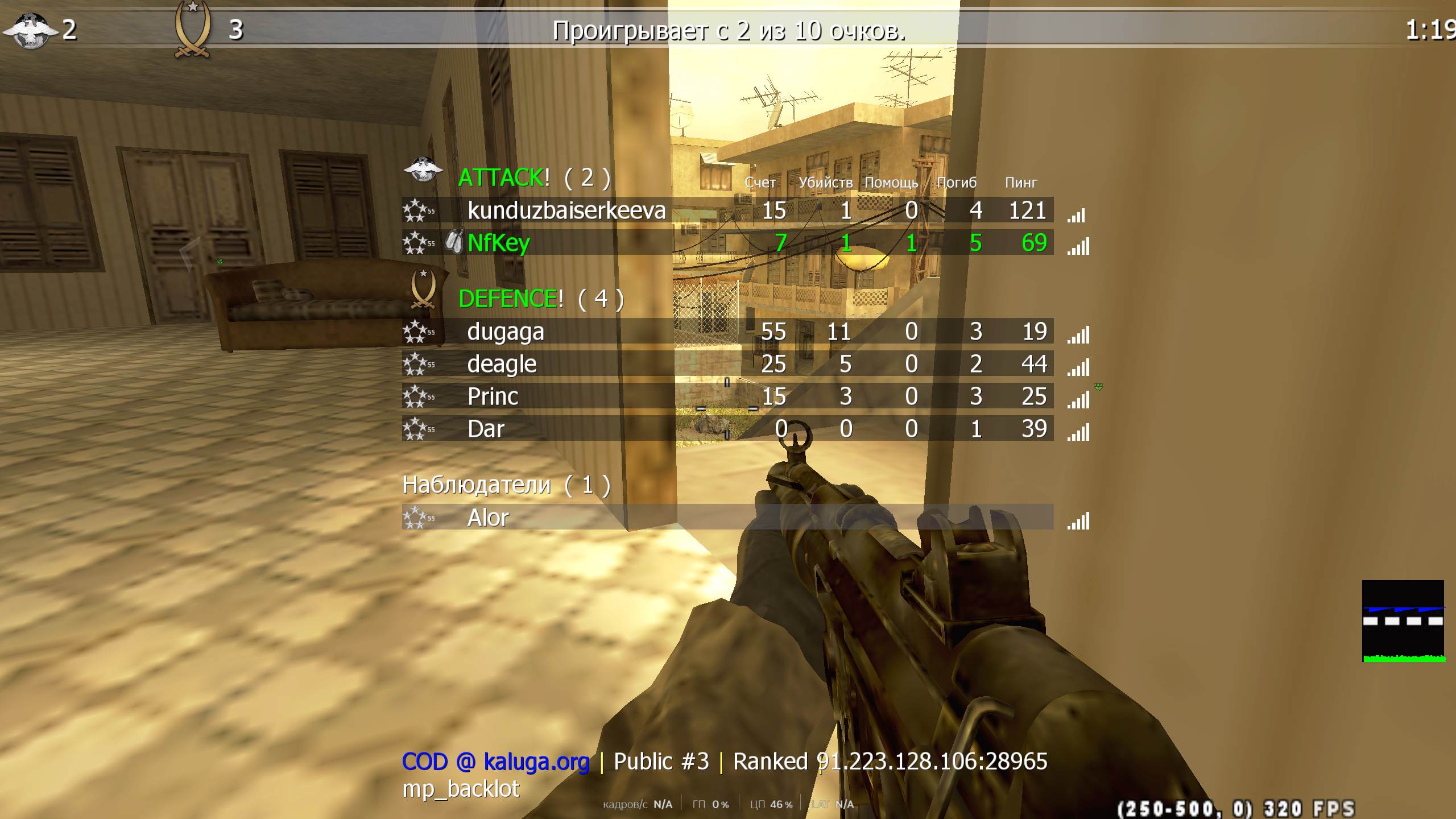 NfKey, mp_backlot, COD @ kaluga.org | Public #3 | Ranked |
