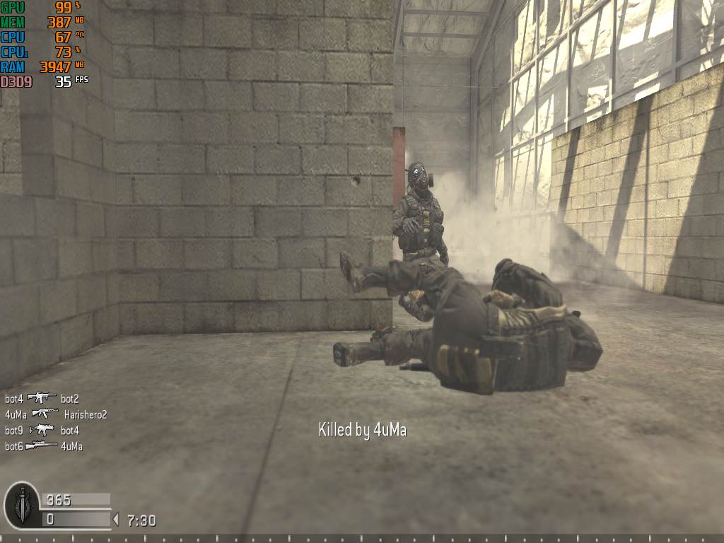 Harishero2, mp_killhouse, COD @ kaluga.org | Public #1 | Ranked |