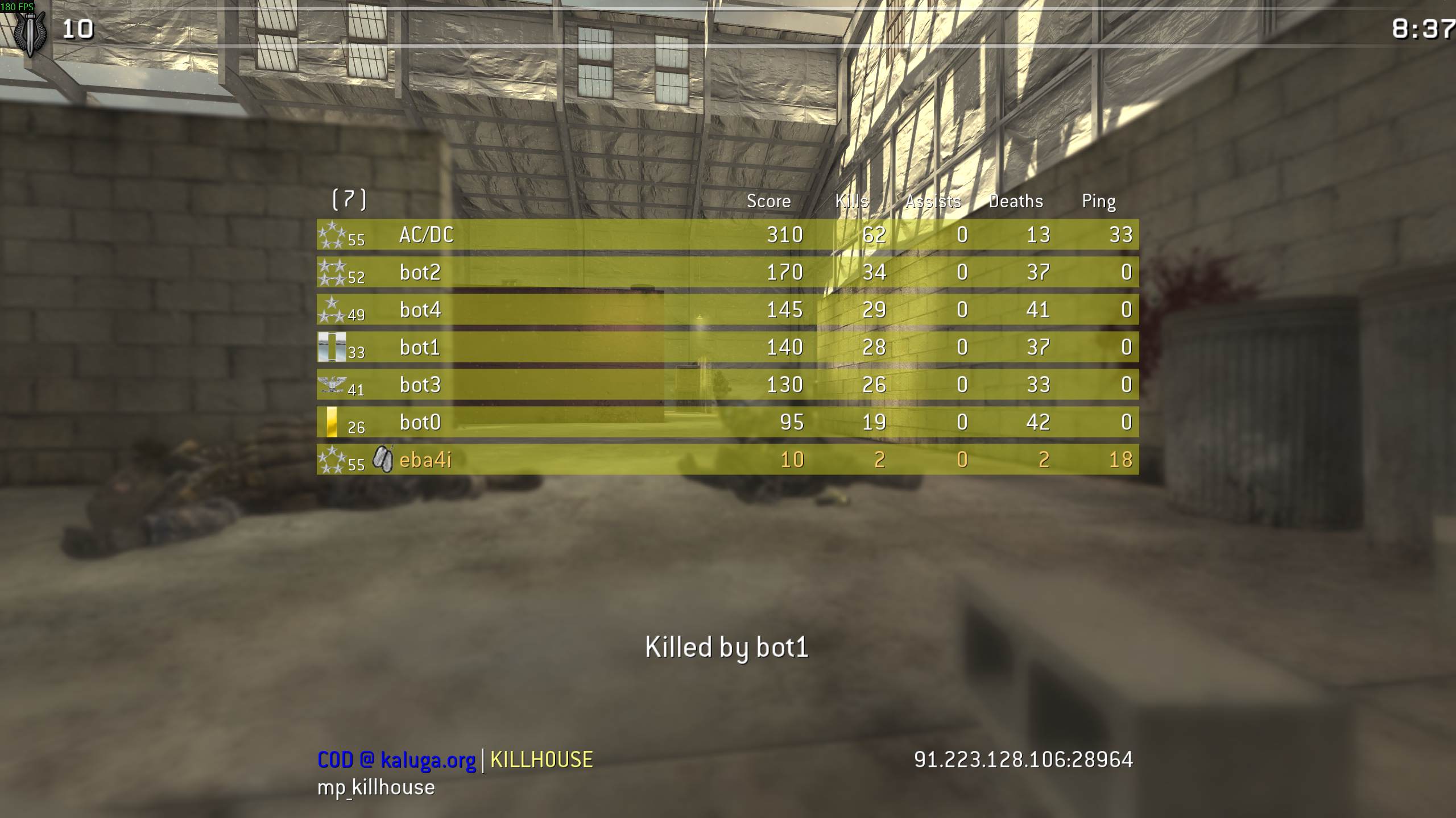 eba4i, mp_killhouse, COD @ kaluga.org | KILLHOUSE