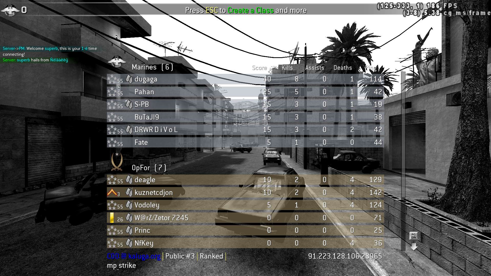 superb, mp_strike, COD @ kaluga.org | Public #3 | Ranked |