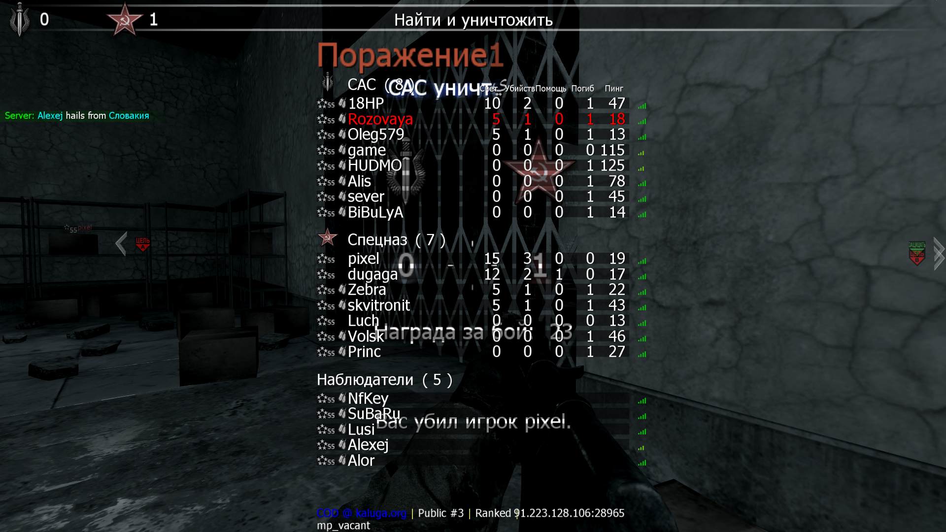 Rozovaya, mp_vacant, COD @ kaluga.org | Public #3 | Ranked |