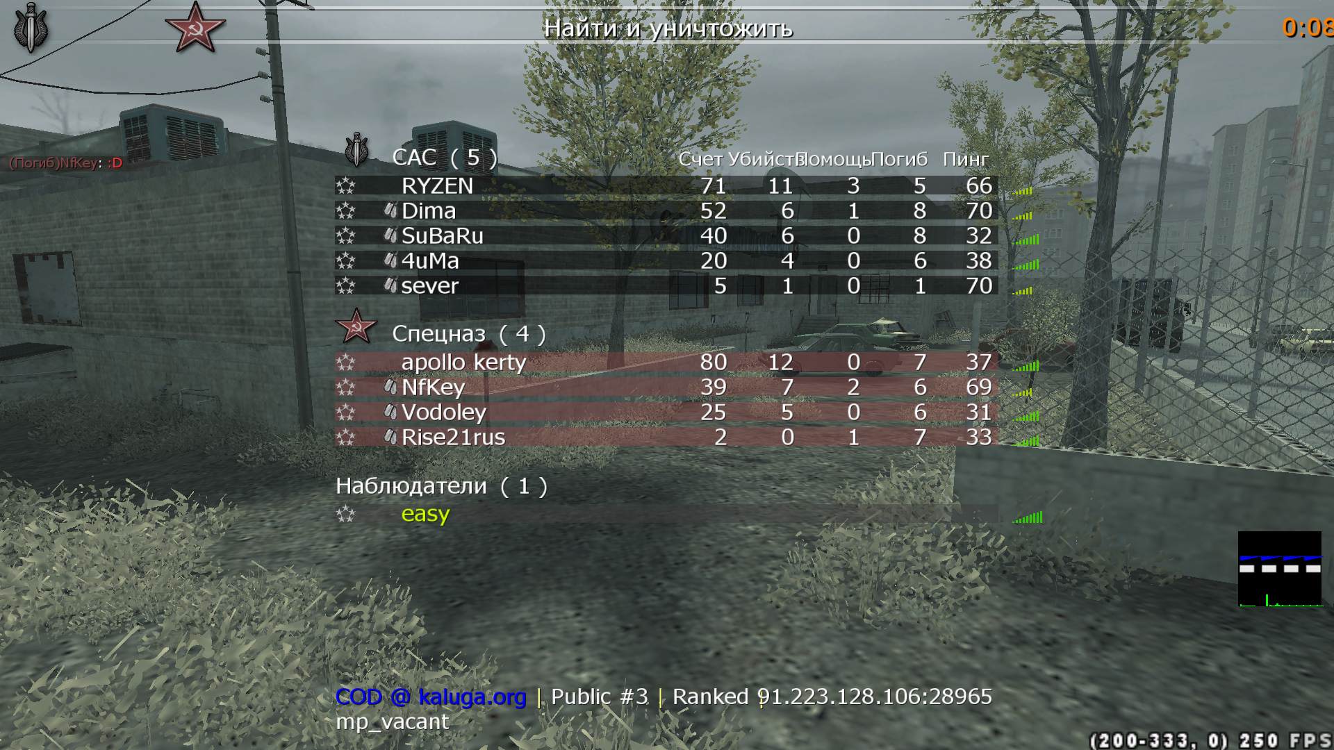 easy, mp_vacant, COD @ kaluga.org | Public #3 | Ranked |