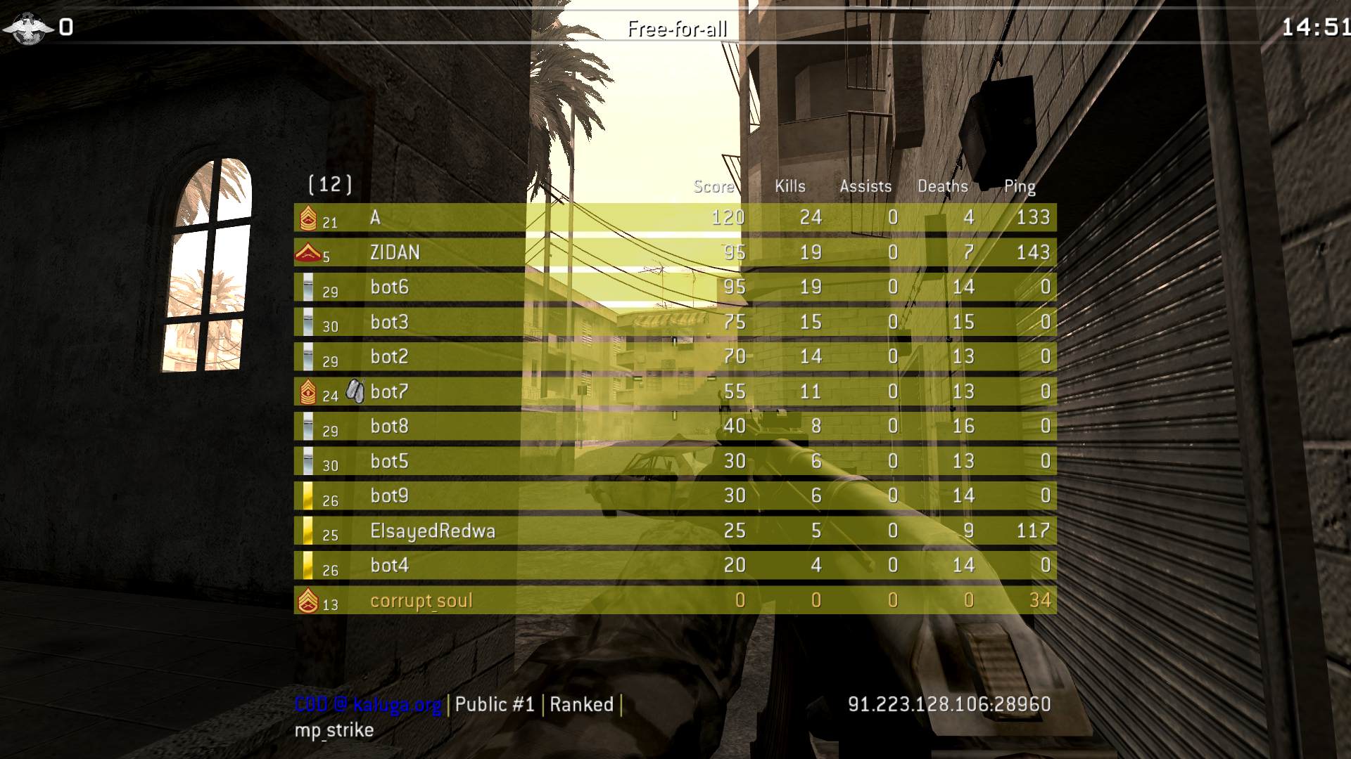 corrupt_soul, mp_strike, COD @ kaluga.org | Public #1 | Ranked |