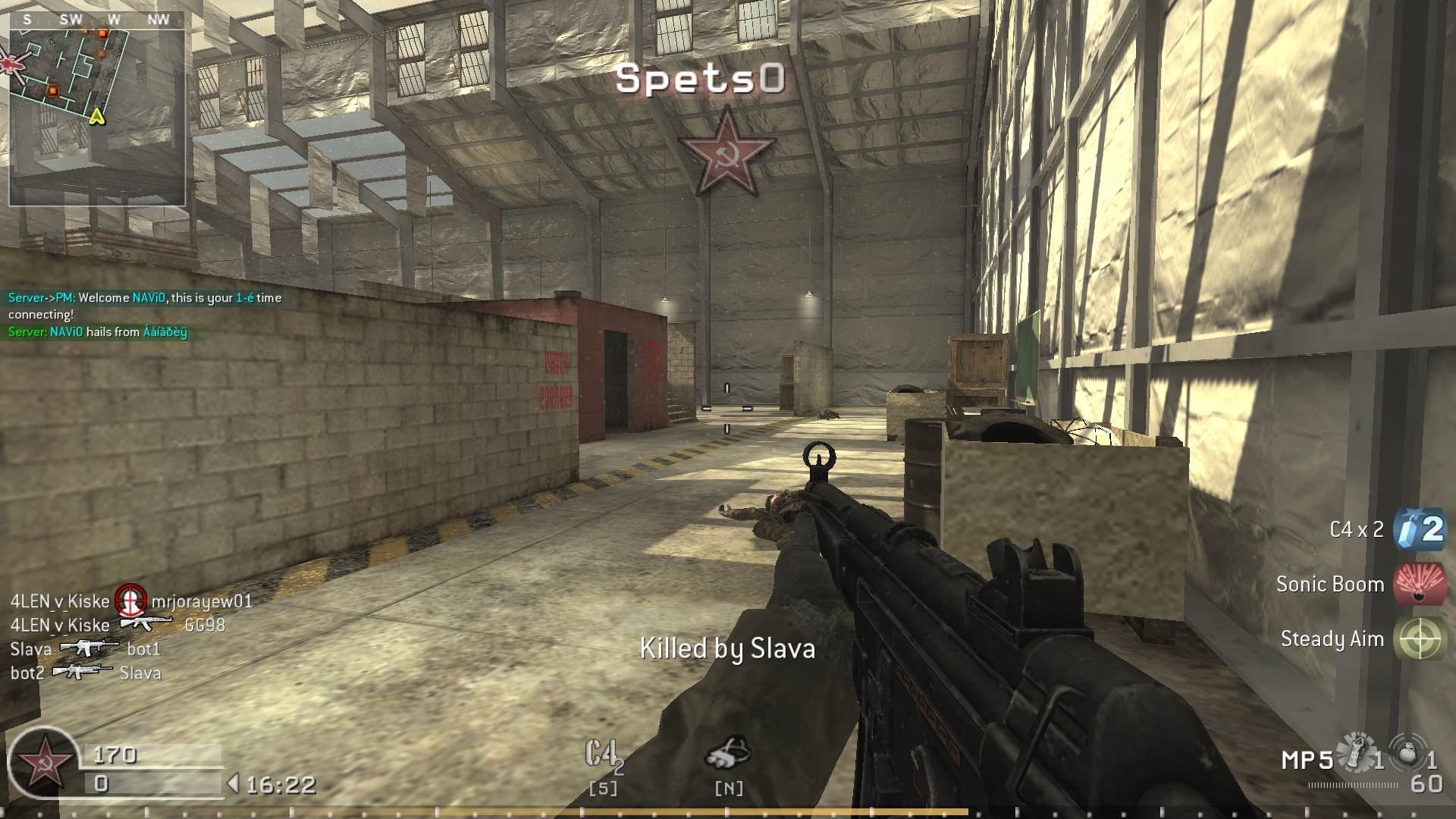 NAVi0, mp_killhouse, COD @ kaluga.org | KILLHOUSE