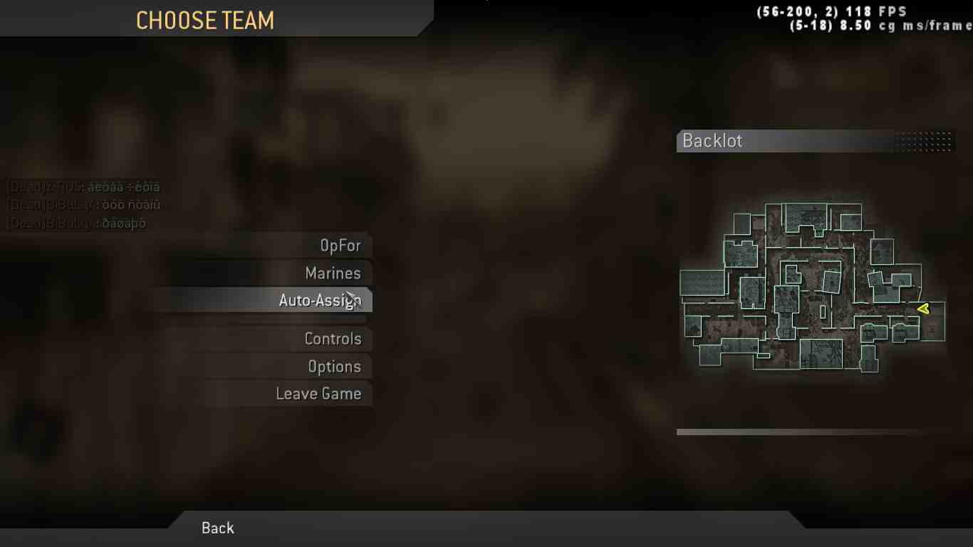 Dizzy, mp_backlot, COD @ kaluga.org | Public #3 | Ranked |