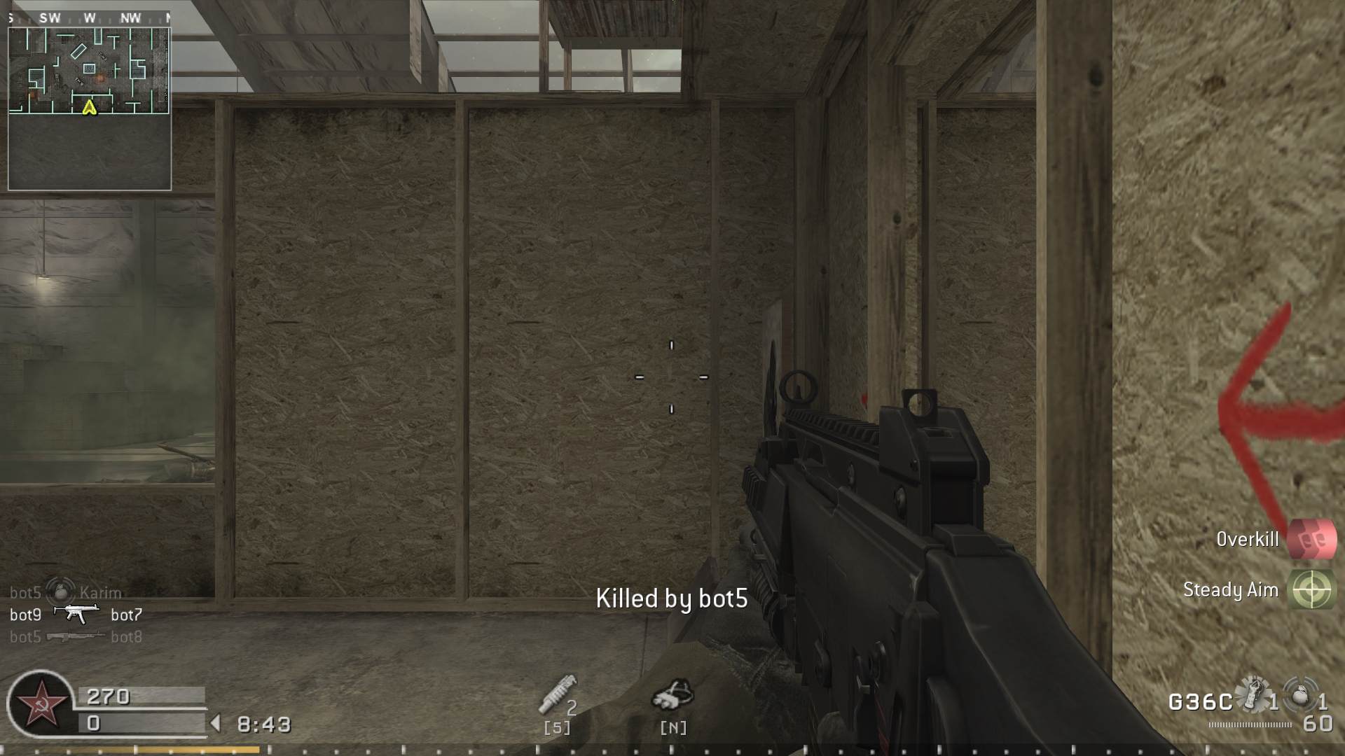 Karim, mp_killhouse, COD @ kaluga.org | Public #1 | Ranked |