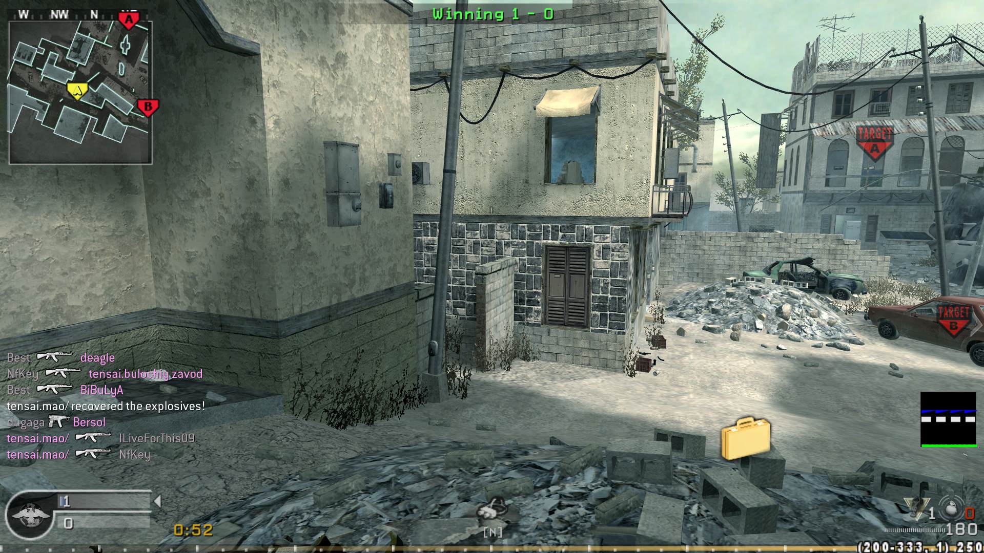 tensaimao, mp_crash, COD @ kaluga.org | Public #3 | Ranked |